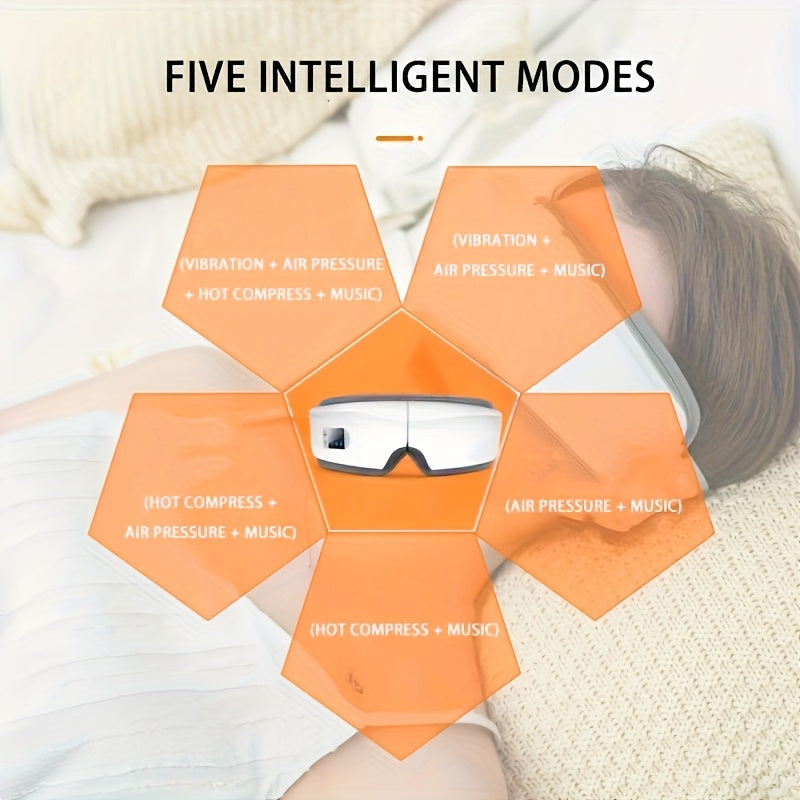 Masseur oculaire intelligent avec thérapie par la chaleur et vibrations
